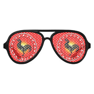 1981 Year of the Rooster Aviator Sunglasses