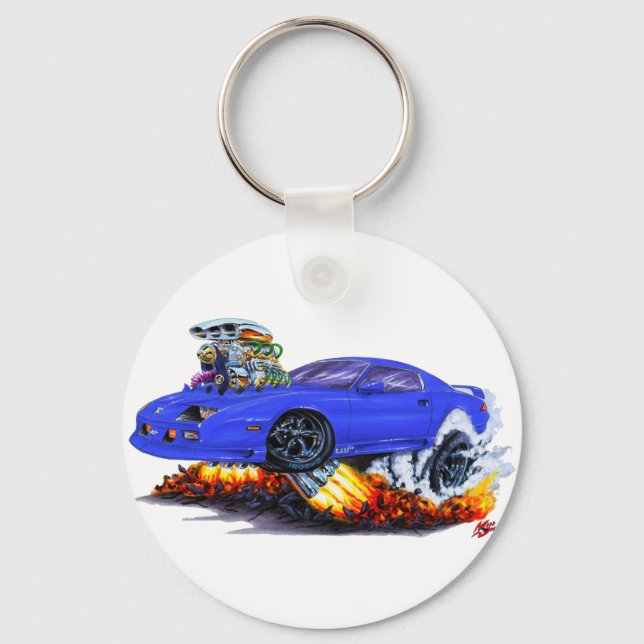 1982-92 Camaro Blue Car Keychain (Front)