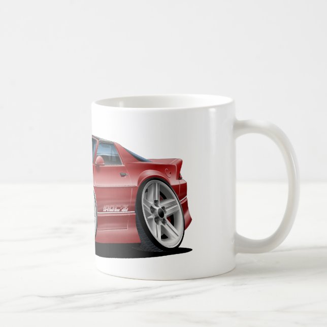 1982-92 Camaro Maroon Car Coffee Mug (Right)