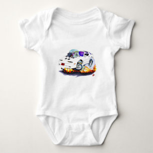 1982-92 Trans Am White Car Baby Bodysuit