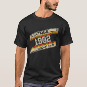 1982 Birthday Idea For Men Women Vintage 40Th Birt T-Shirt