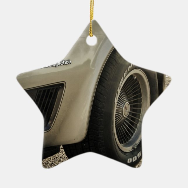 1982 Chevrolet Corvette Collector's Edition Wheel Ceramic Ornament (Front)