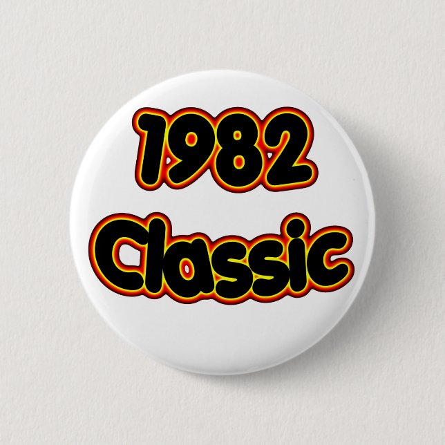 1982 Classic 2 Inch Round Button (Front)