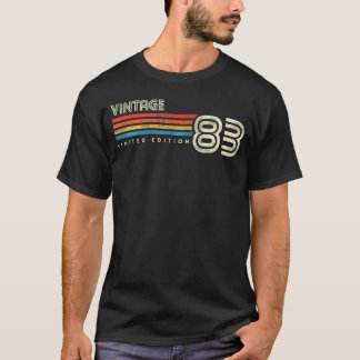 1983 Chest Stripe 40 Birthday T-Shirt