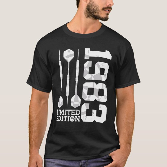 1983 DARTS 39TH BIRTHDAY T-Shirt (Front)