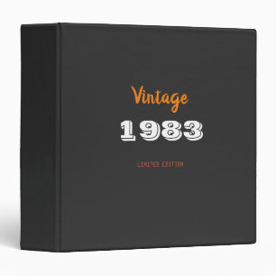 1983 Limited Edition – Vintage 43rd Birthday Gift  Binder