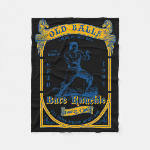1983 Old Club 40 Birthday Vintage Bare Knuckle Box Fleece Blanket