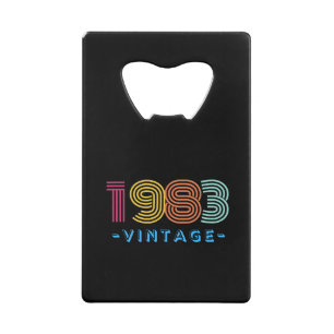 1983 Vintage Bottle Opener - Retro- Gift Credit Card Bottle Opener