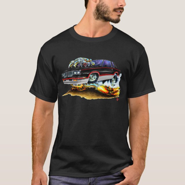 1984-88 Hurst Olds Black-Grey Car T-Shirt (Front)