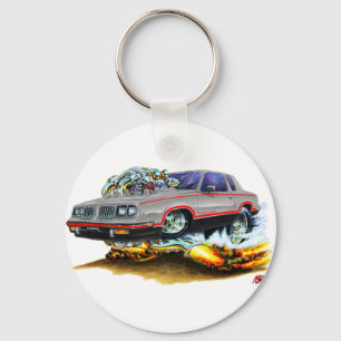 1984-88 Hurst Olds Grey-Black Car Keychain