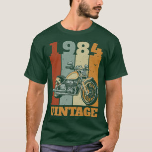 1984 Born Vintage Motorcycle Gift Biker Motorcycli T-Shirt