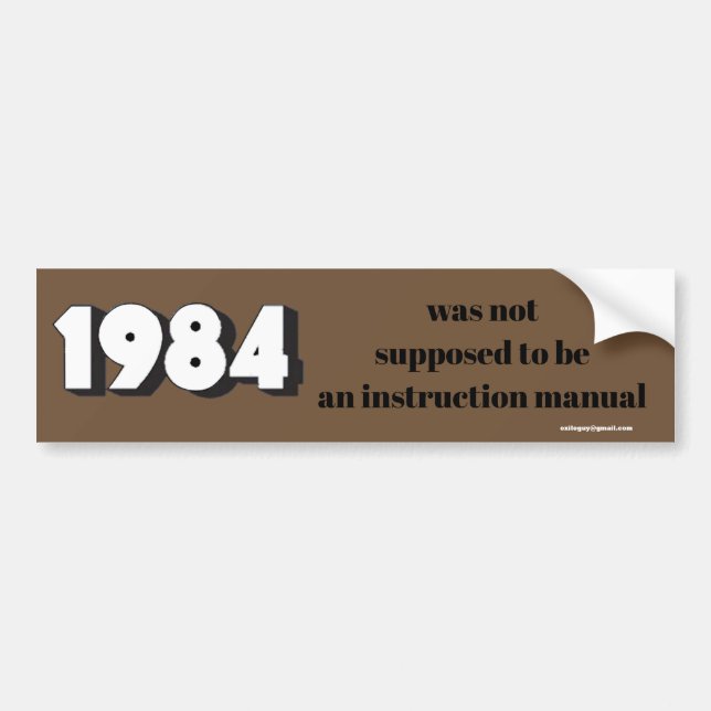 1984 BUMPER STICKER (Front)