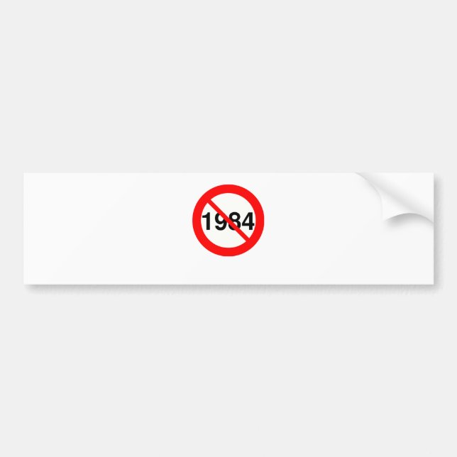 1984 BUMPER STICKER (Front)
