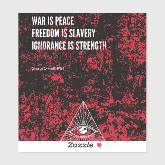 1984 George Orwell War is Peace (Sheet)