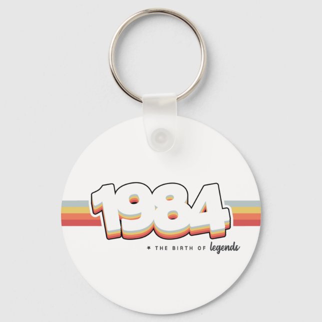 1984 The birth of legends Keychain (Front)