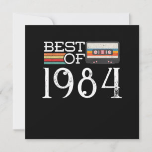 1984 Vintage 36 th Birthday Anniversary Gift Invitation