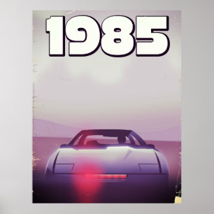1985 affiches vintages de supercar