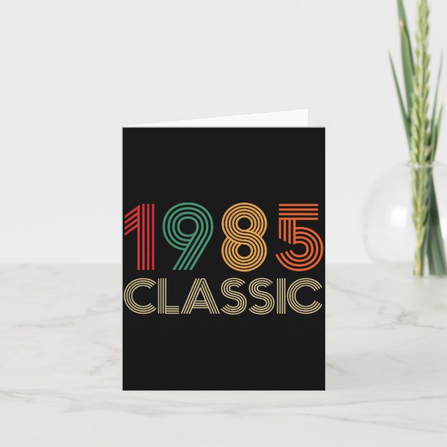 1985 Clic 40th Birthday For Men Women 40 Year Old  Card (Front)