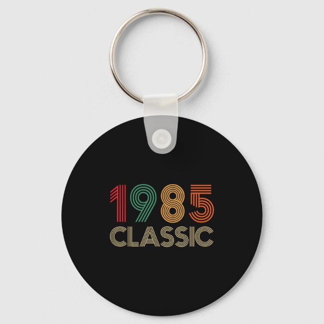 1985 Clic 40th Birthday For Men Women 40 Year Old  Keychain (Front)