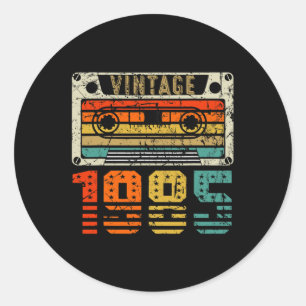 1985 Fun 37 Years Old Men And Women 37th Birthday Classic Round Sticker