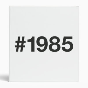 1985 Hashtag 38 Birthday Anniversary Binder