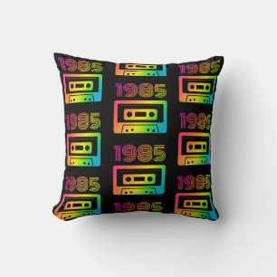 1985 Retro Throw Pillow