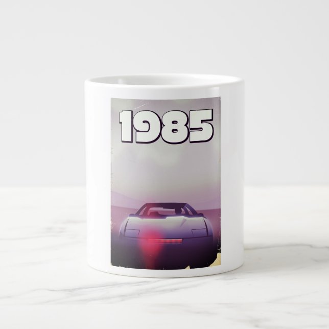 1985 vintage supercar poster large coffee mug (Front)