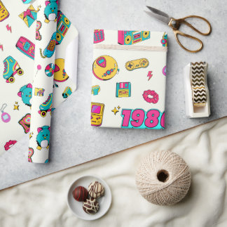1986 40th Birthday Wrapping Paper