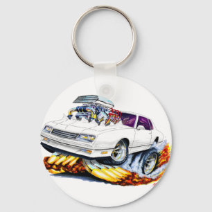 1986-88 Monte Carlo White Car Keychain