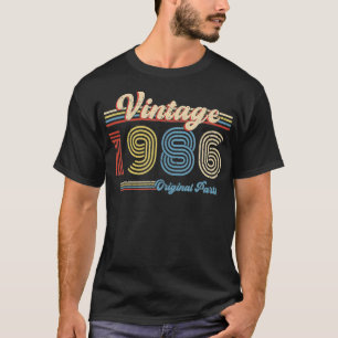 1986 Birthday Gift Retro Birthday Vintage 1986 Ori T-Shirt