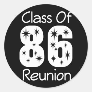1986 Class Reunion Stickers