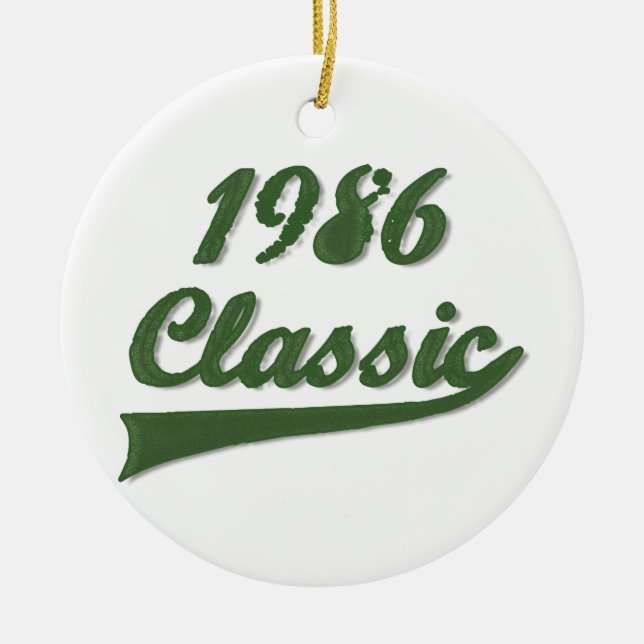 1986 Classic Ceramic Ornament (Front)