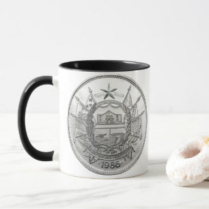 1986 The State of Texas Silver Round Mug