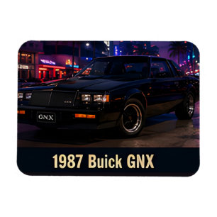 1987 Buick GNX Miami Retro 1980s American Magnet