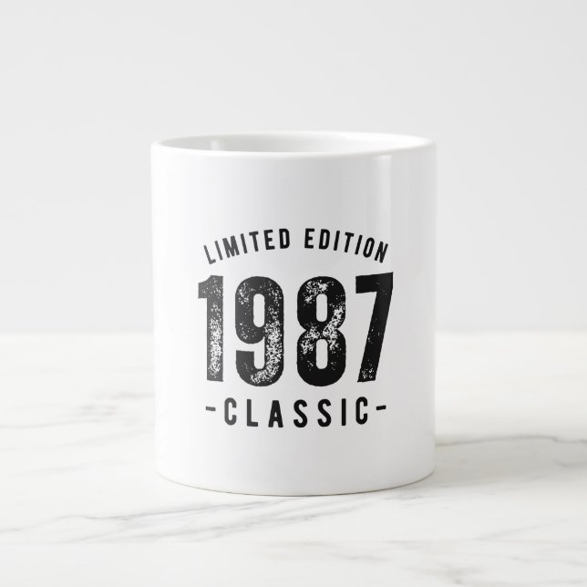 1987 Classic Birth Year Large Coffee Mug (Front)