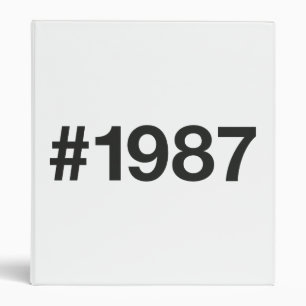 1987 Hashtag 38 Birthday Anniversary Binder