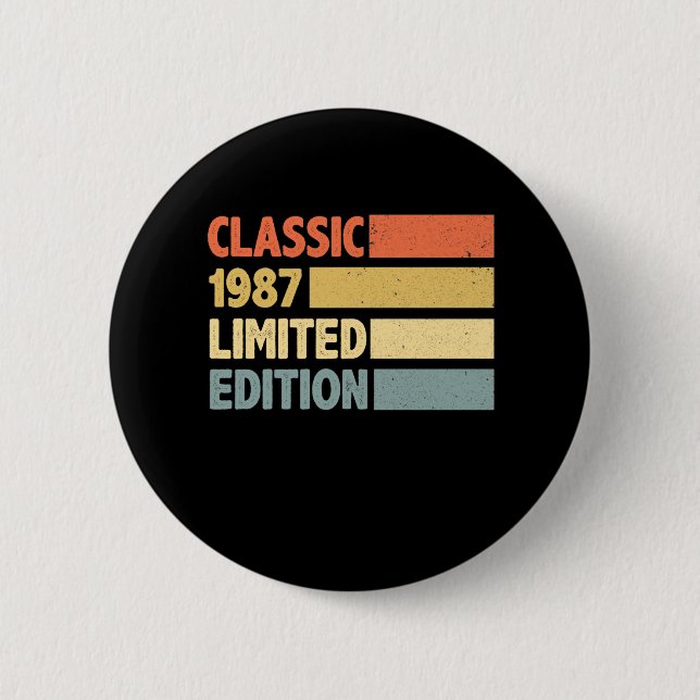 1987 Limited Edition 2 Inch Round Button (Front)