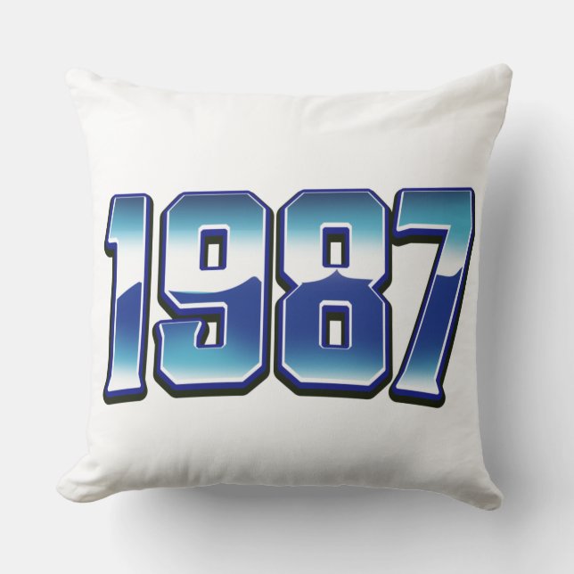 1987 THROW PILLOW (Front)