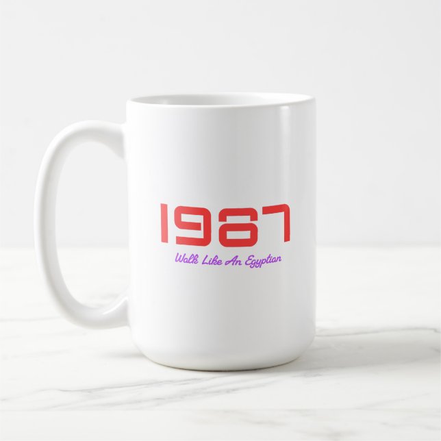1987 Top Song Coffee Mug (Left)