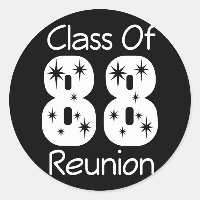 1988 Class Reunion Stickers (Front)