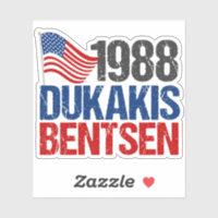 1988 Dukakis Bentsen Retro Democrat Classic Round 