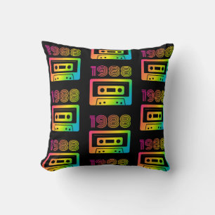 1988 Retro  Throw Pillow