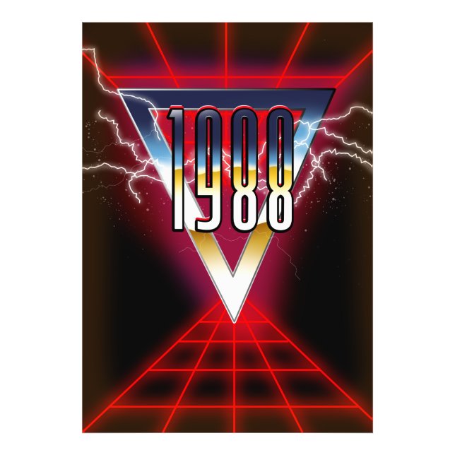 1988 Tech noir graphic Photo Print (Front)