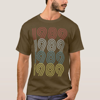 1989 Birth Year Retro Style T-Shirt