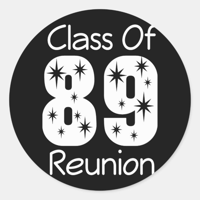 1989 Class Reunion Stickers (Front)