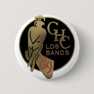 1989 Los Banos 2 Inch Round Button