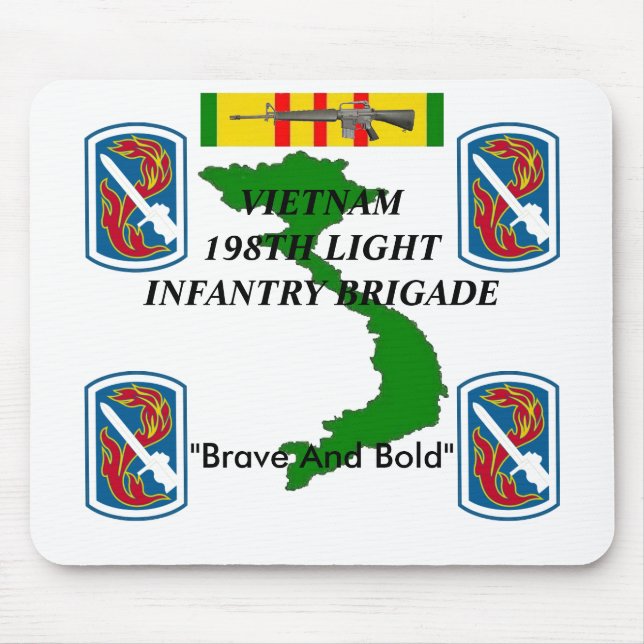 198th Light Inf Vietnam Mousepad 1/w (Front)