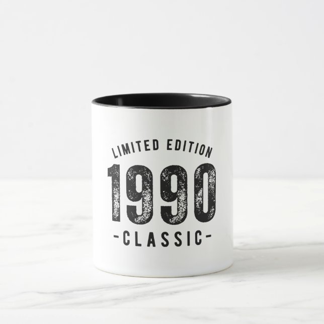 1990 Classic Birth Year Mug (Center)