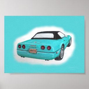 1990 Corvette Poster