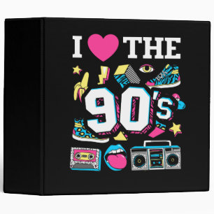 1990's 90s I Heart the Nineties Binder
